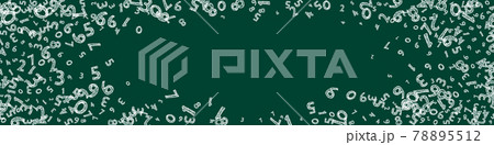 Falling childish chalk numbers. Math study concept with flying digits. Fine back to school mathematics banner on blackboard background. Falling numbers vector illustration. Falling childish chalk numbers. Math study concept with flying digits. Fine back to school mathematics banner on blackboard background. Falling numbers vector illustration. 78895512