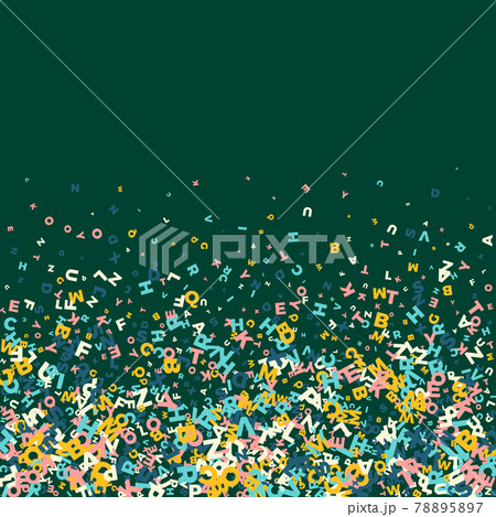 Falling Letters Of English Language Light のイラスト素材 7857