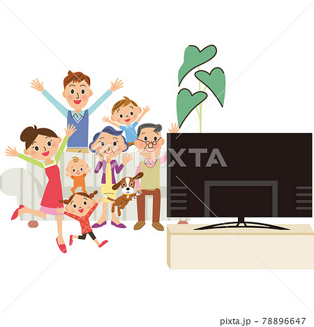 テレビで映画鑑賞、スポーツ観戦 78896647