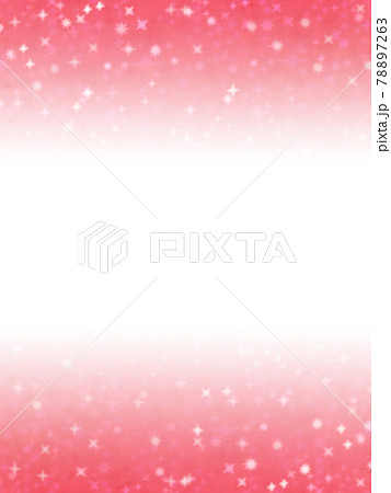 キラキラ輝くカラフルな光の背景イメージ 赤 中央から上下に濃くなるグラデーション 縦 他色有りのイラスト素材