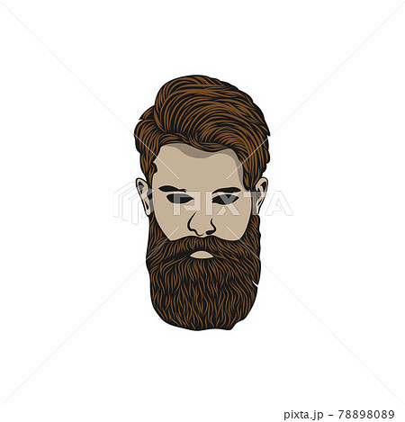 Hipster man logo design. Awesome hipster man... - Stock Illustration  [78898089] - PIXTA