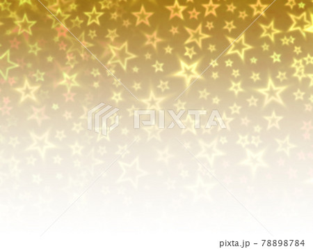 ホログラムの無数の星が弾ける背景イメージ/金色 上から下へ薄くなるグラデーション 横 他色有  ホログラムの無数の星が弾ける背景イメージ/金色 上から下へ薄くなるグラデーション 横 他色有  78898784