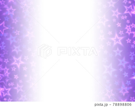 ホログラムの無数の星が弾ける背景イメージ 紫 中央から左右に濃くなるグラデーション 横 他色有 のイラスト素材 7806