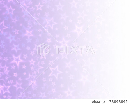 ホログラムの無数の星が弾ける背景イメージ 薄紫 左から右へ薄くなるグラデーション 横 他色有 のイラスト素材 7845