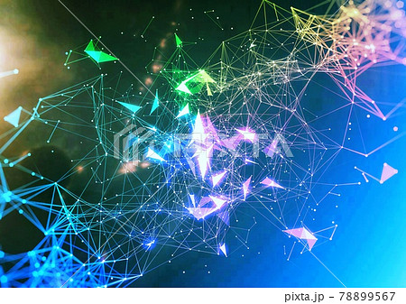 宇宙空間に光輝く抽象的な星のイラスト素材 [78899567] - PIXTA