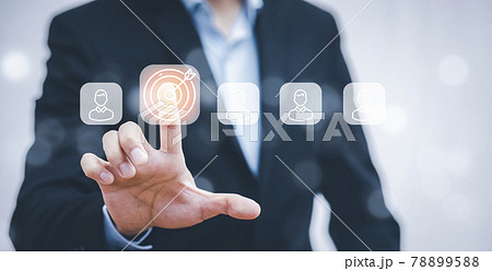 Business analytics and financial concept, Plans to increase business growth and an increase ,Technology and Business trend analysis concepts, with business graphs coming out on the computer notebook. 78899588