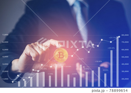 Businessman Hand holding Bitcoin New virtual money coin over us dollars close up, Digital Money and Bitcoin Concept. Cryptocurrency golden coin, stock exchange graph background. Digital money concept. Businessman Hand holding Bitcoin New virtual money coin over us dollars close up, Digital Money and Bitcoin Concept. Cryptocurrency golden coin, stock exchange graph background. Digital money concept. 78899654