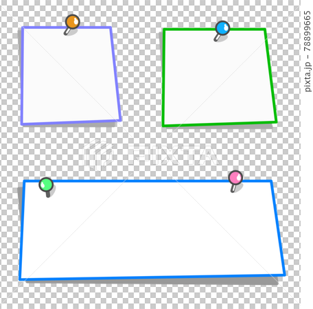 固定便條紙的插圖 78899665