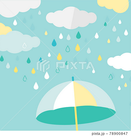 雨・梅雨の空の背景デザイン素材 78900847