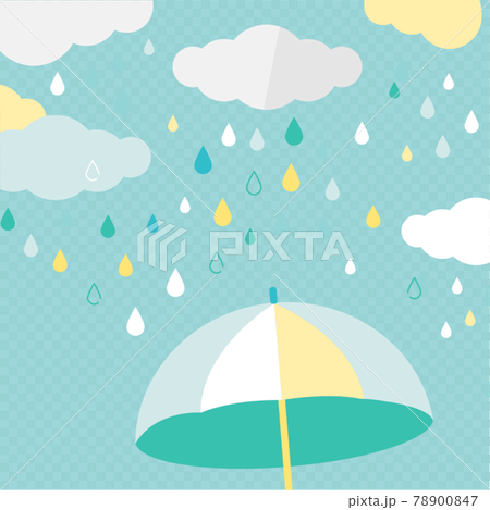 雨・梅雨の空の背景デザイン素材 78900847