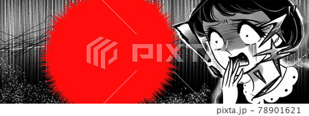 70年代少女漫画目玉飛び出し絶叫するベタな反応の女の子 70年代少女漫画目玉飛び出し絶叫するベタな反応の女の子 78901621
