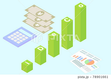 Ideco 確定拠出年金 ベクターイラストのイラスト素材