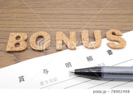 賞与明細書　ボーナス 78902498