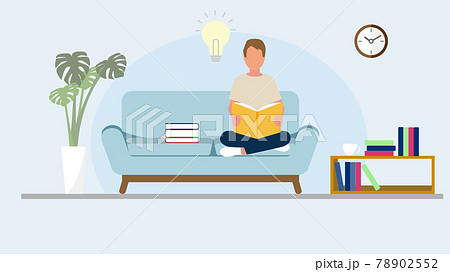 読書 ひらめき 気づき リビング 人 78902552