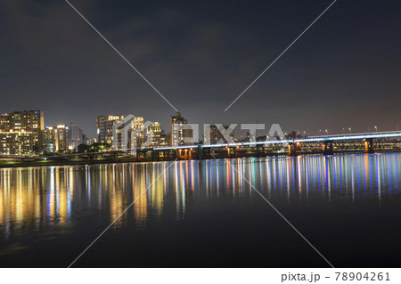 ソウル 橋 夜景 78904261