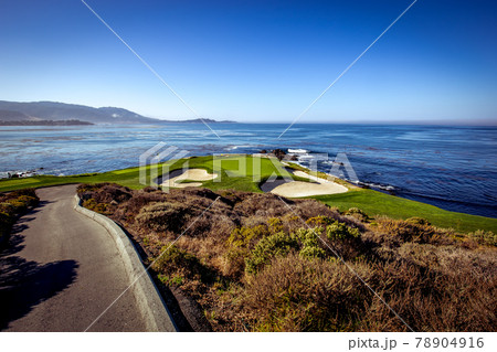 Pebble Beach golf course, Monterey, California, usa 78904916