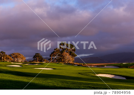 Pebble Beach golf course, Monterey, California, usa Pebble Beach golf course, Monterey, California, usa 78904956