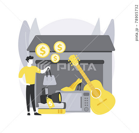 Garage sale abstract concept vector illustration. Garage sale abstract concept vector illustration. 78905732