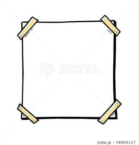 Hand drawn frame. Doodle sketch style 78906127