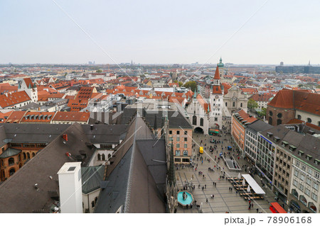 ドイツ バイエルン州 ミュンヘン 新市庁舎から旧市庁舎方面の眺め ドイツ バイエルン州 ミュンヘン 新市庁舎から旧市庁舎方面の眺め 78906168