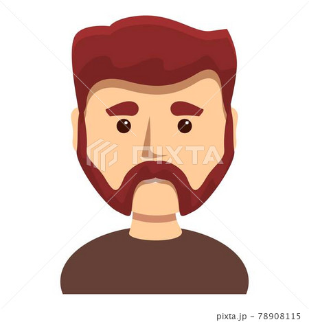 Man with sideburns icon, cartoon style 78908115