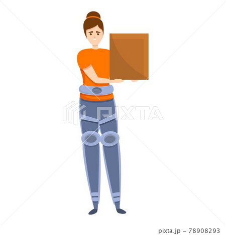 Progressive exoskeleton icon, cartoon style 78908293
