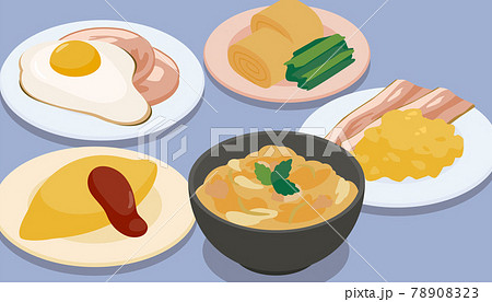 卵料理のベクターイラスト素材 卵料理のベクターイラスト素材 78908323