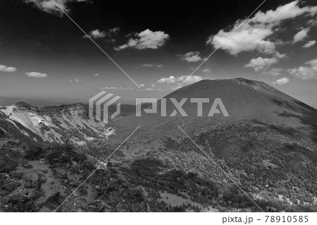 黒斑山、蛇骨岳、仙人岳　Jバンド　 浅間火山　ジオサイト　外輪山縦走 78910585