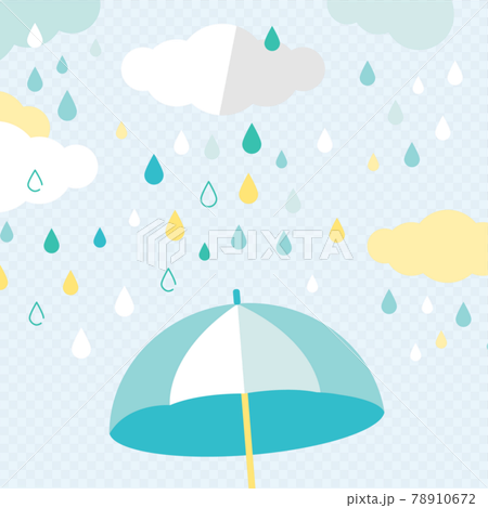 雨・梅雨の空の背景デザイン素材 雨・梅雨の空の背景デザイン素材 78910672