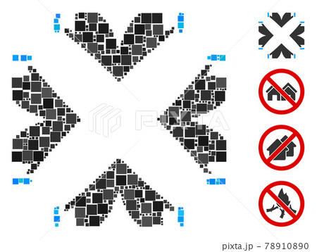 Square Tent Camp Icon Vector Mosaic Square Tent Camp Icon Vector Mosaic 78910890