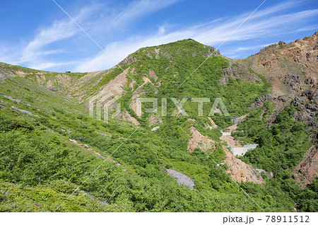 栃木県那須岳の登山道からの風景 栃木県那須岳の登山道からの風景 78911512