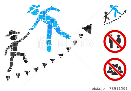 Square Gentlemen Education Growth Icon Vector Collage Square Gentlemen Education Growth Icon Vector Collage 78911591