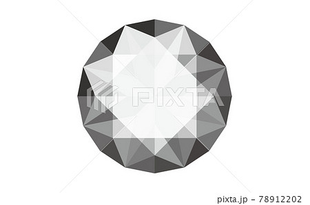 ダイヤモンドのような宝石のアイコンのイラスト素材 7122