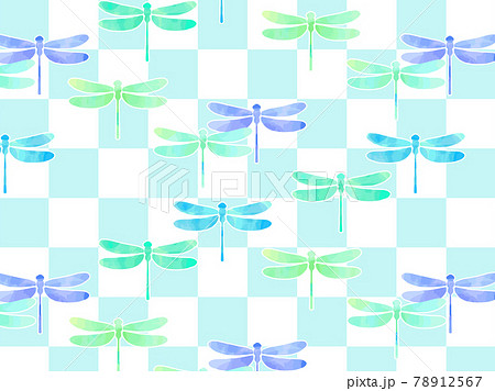 トンボ柄の背景素材 78912567