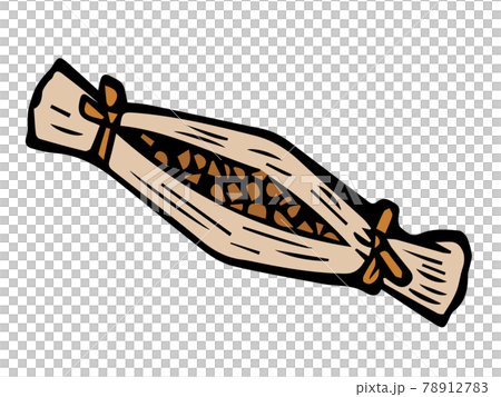 Simple illustration of straw natto Simple illustration of straw natto 78912783
