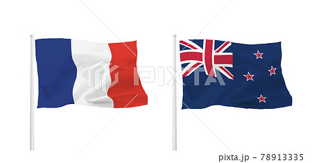 フランスとニュージーランドの国旗