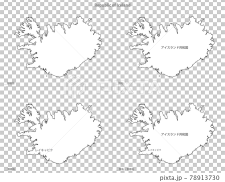 空白地圖-歐洲-冰島 78913730