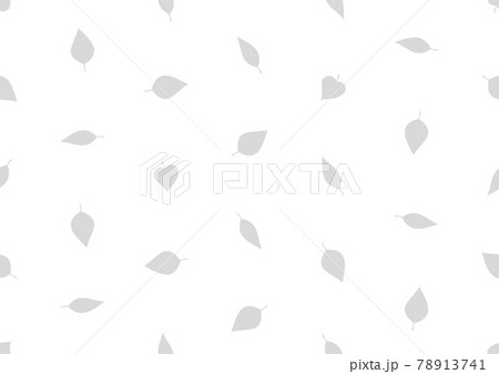 グレーの葉のシームレスなドット背景のイラスト 78913741