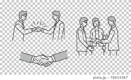 ビジネス　握手　商談成立　ベクター 78914367