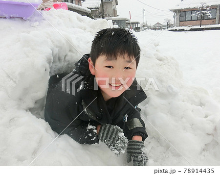 雪遊び 雪遊び 78914435
