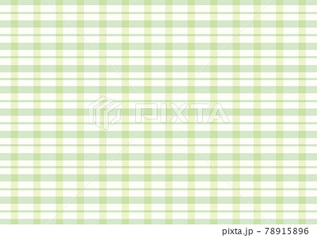 チェック 緑 黄緑 シームレスパターン 格子 Check 背景 全面 可愛い パターンのイラスト素材 7156