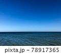 Sea water waves and beautiful blue sky at Brighton beach in Melbourne, Australia. 78917365