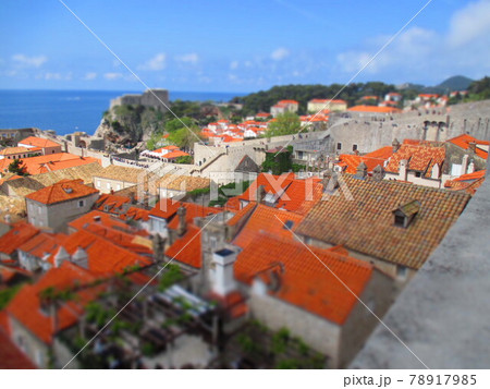 クロアチア　ドブロブニク　ジオラマ風 78917985