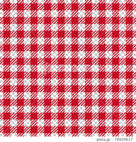 Seamless gingham check pattern red - Stock Illustration [78920617] - PIXTA