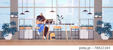 businessman sitting at workplace casual business man freelancer working in creative office 78922164