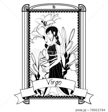 花と乙女座のイラスト 78922784