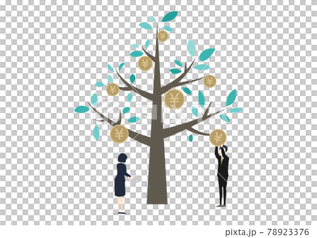 Illustration material to grow money tree and money 78923376