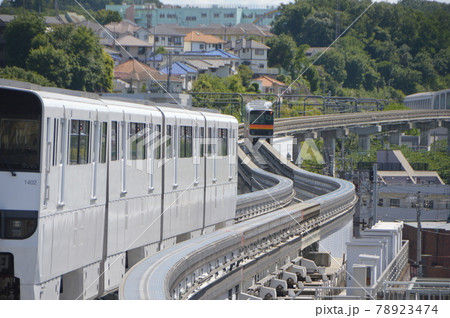 万願寺駅から高幡不動駅方面を眺める（多摩都市モノレール線／東京都日野市） 78923474