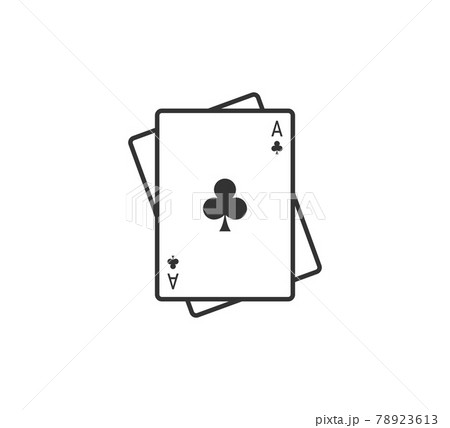 Playing cards icon. Vector illustration, flat design. Playing cards icon. Vector illustration, flat design. 78923613