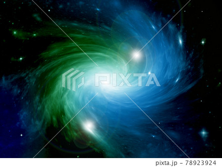 galaxy in a free space. 3D rendering 78923924